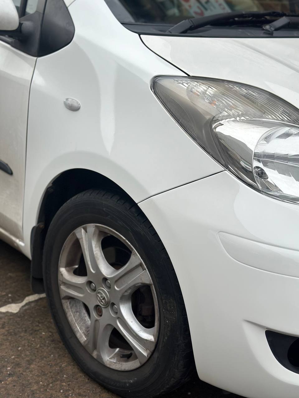 Front driver-side wing fully repaired and resprayed by Dent Dynamics