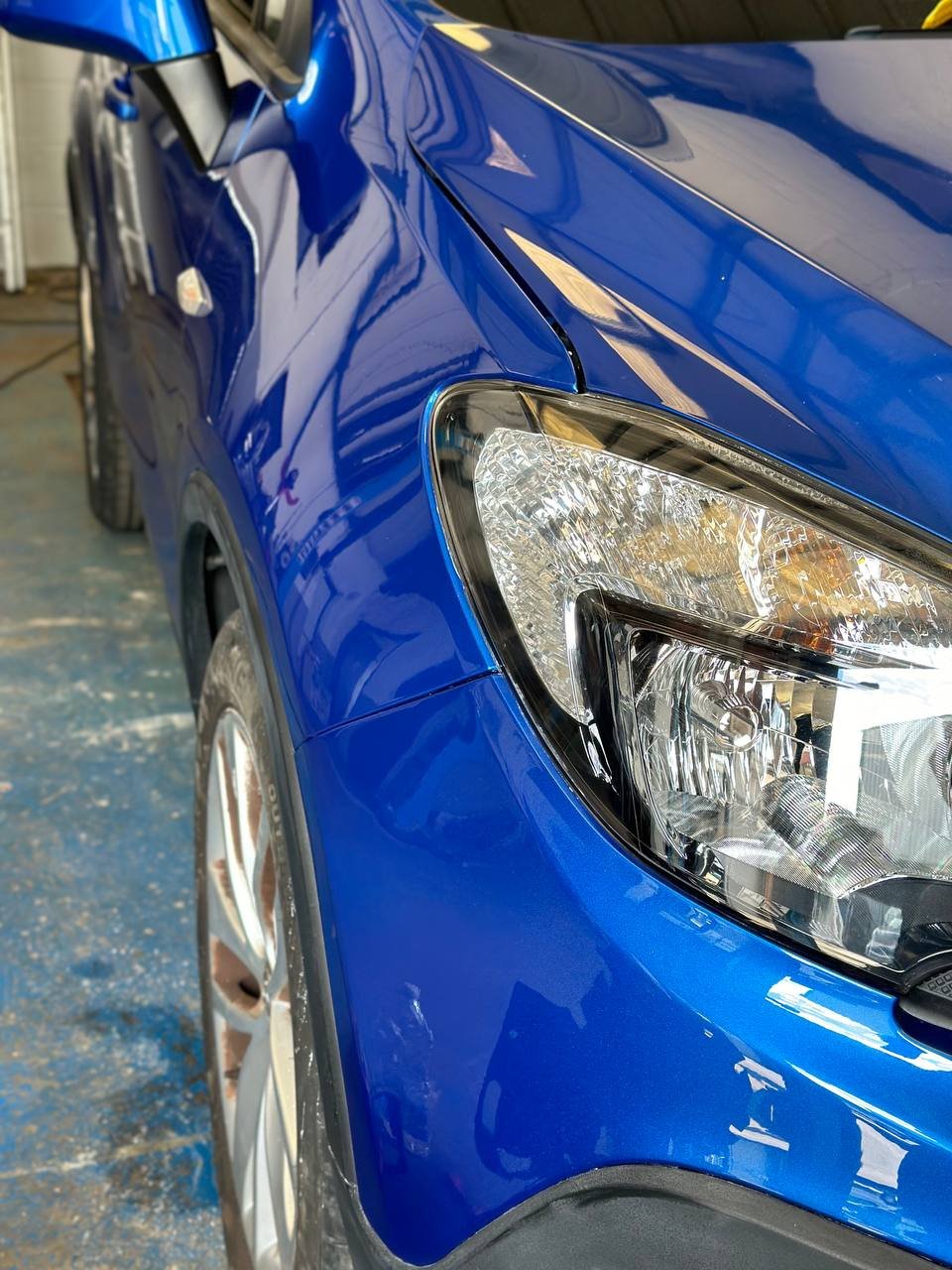 Front driver-side wing fully repaired and resprayed by Dent Dynamics