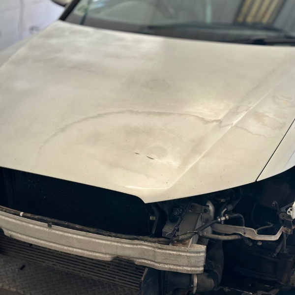 Audi A6 front end accident damage before car body repair Burton-on-Trent